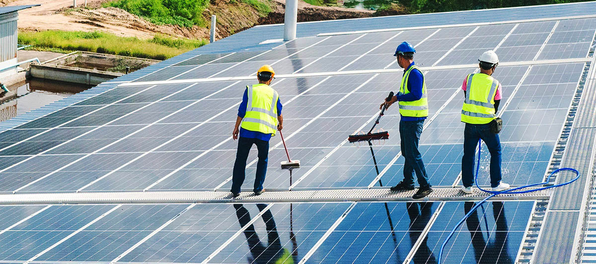 pulizia pannelli fotovoltaici